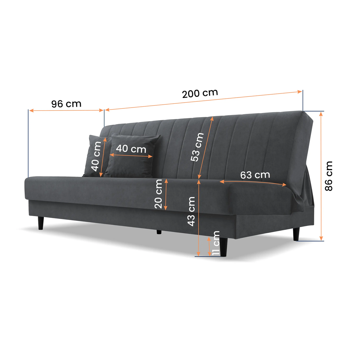IRA Schlafsofa – Vermassung