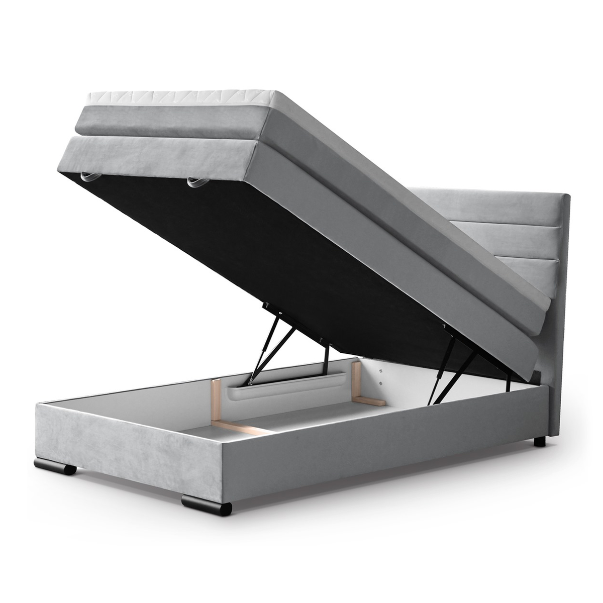 LUNERIO 120 Polsterbett – MONO 244 – Ansicht