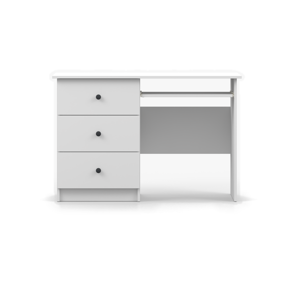 OLAF Schreibtisch 115 cm – Farbvariante – Weiß / Anthrazit