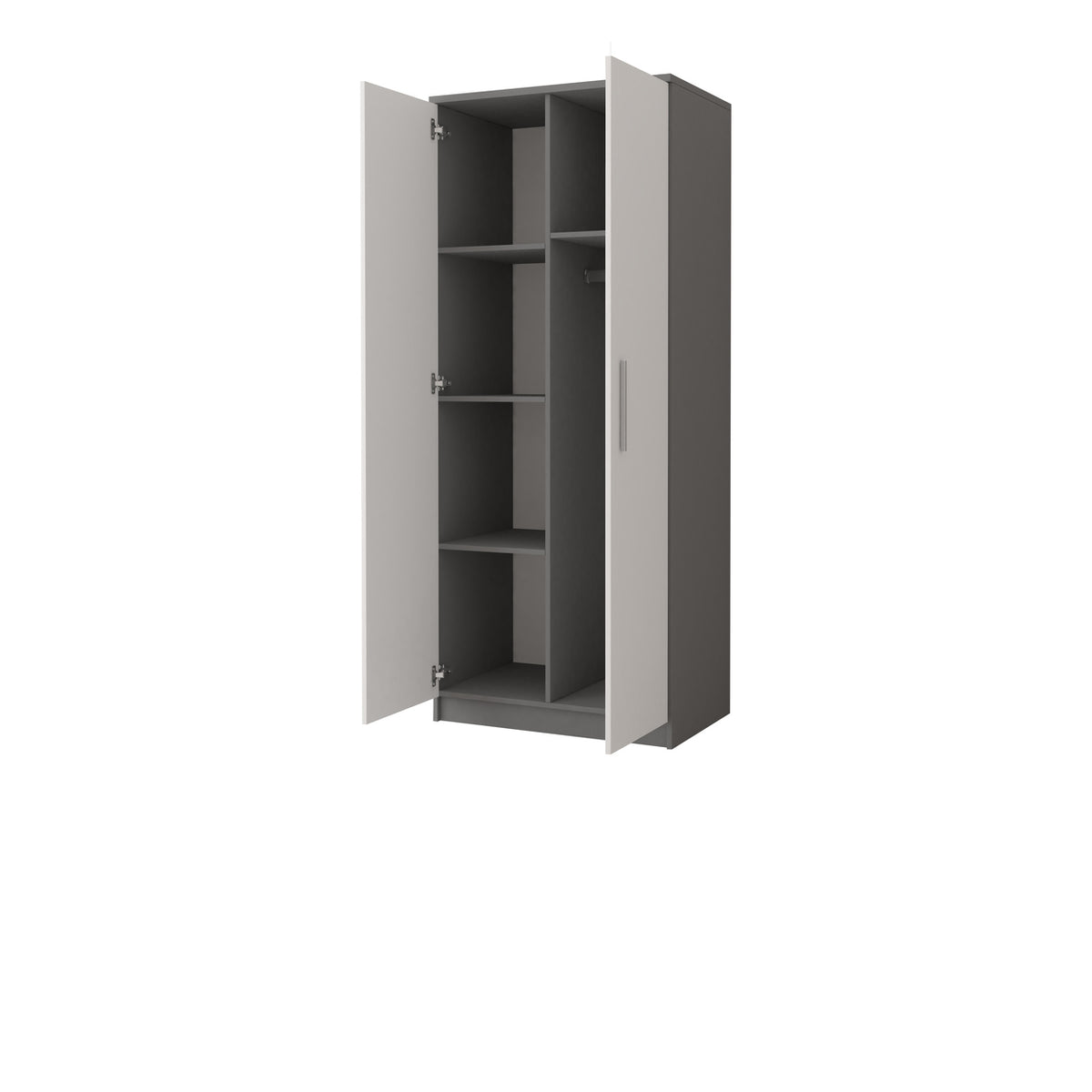OMEGA Kleiderschrank 2D 80 cm – Ansicht