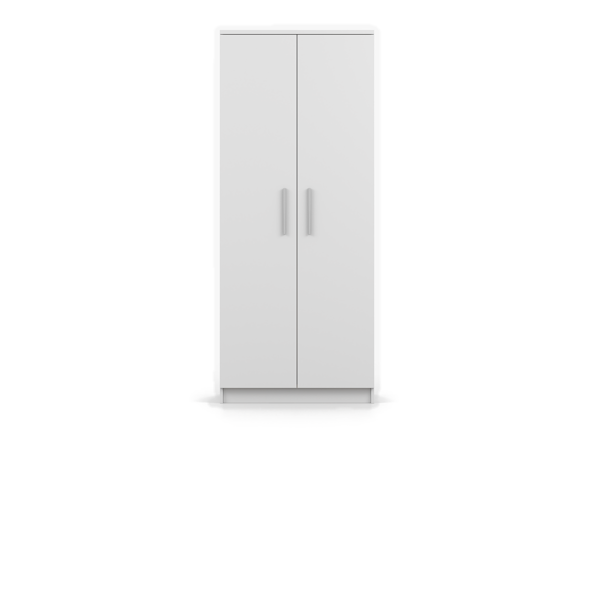 OMEGA Kleiderschrank 2D 80 cm – Farbvariante – Weiß