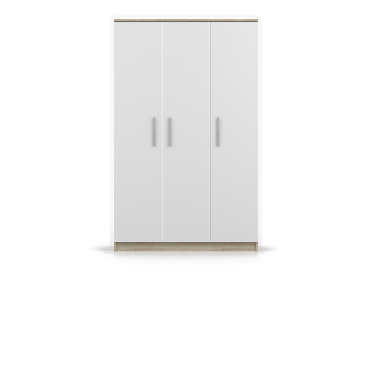 OMEGA Kleiderschrank 3D 120 cm – Farbvariante – Sonoma / Weiß