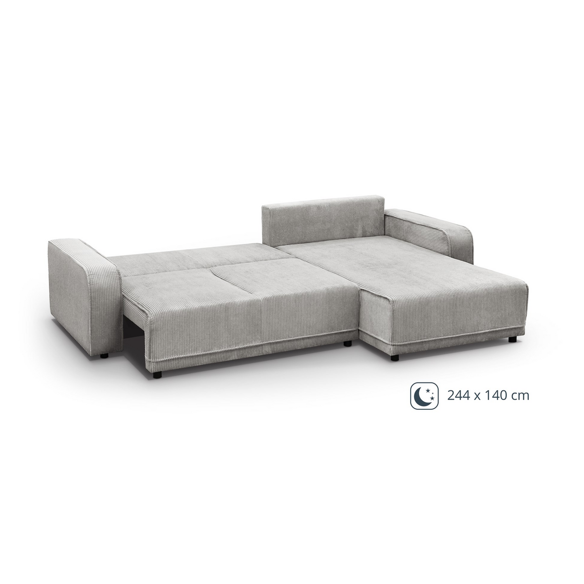 RUMEVIO L Ecksofa – POSO 100 – Ansicht