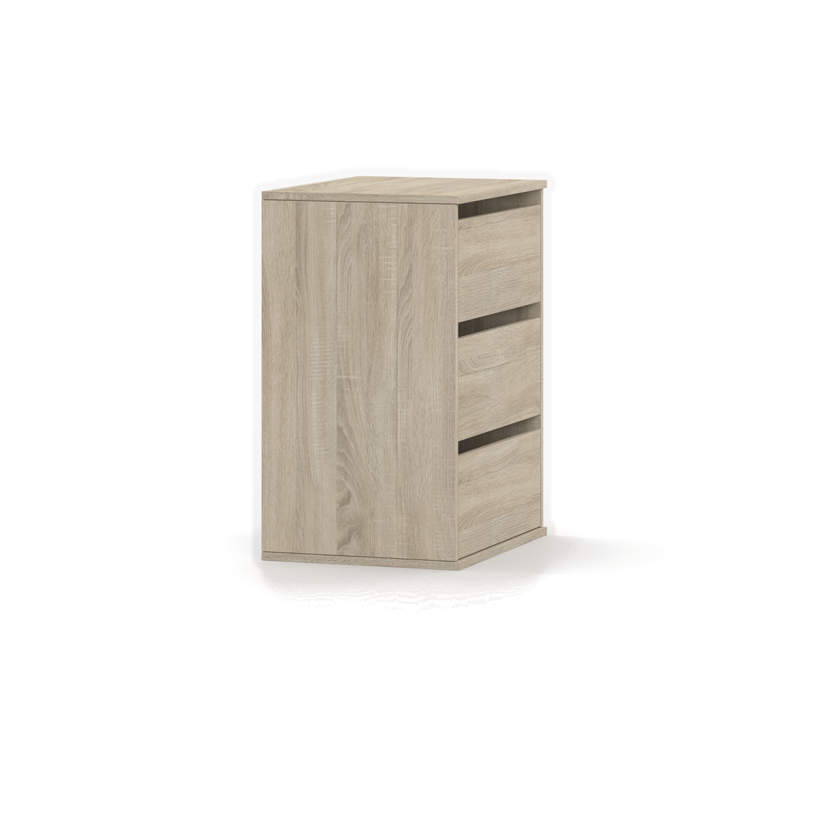 Schrank-Schubladeneinsatz 55 cm – 3 Schubladen – Ansicht