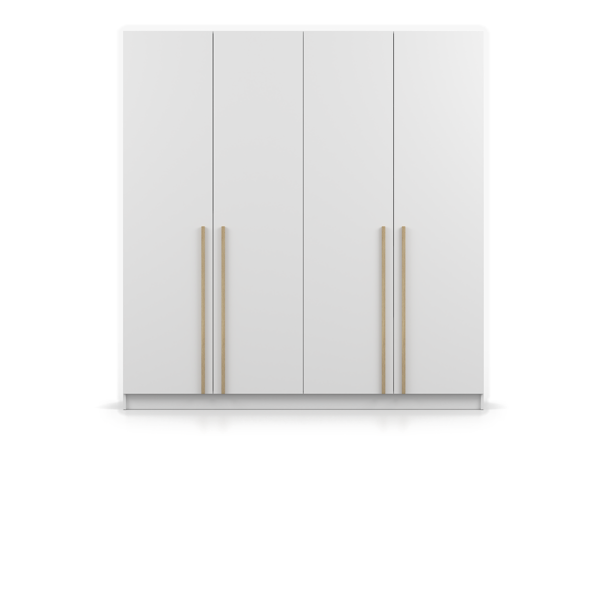 SEVILLA Kleiderschrank 4D 200 cm – Weiß – Hauptansicht