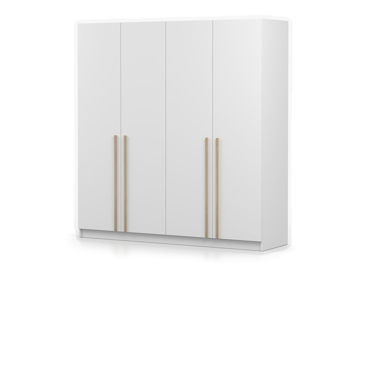 SEVILLA Kleiderschrank 4D 200 cm – Weiß – Ansicht