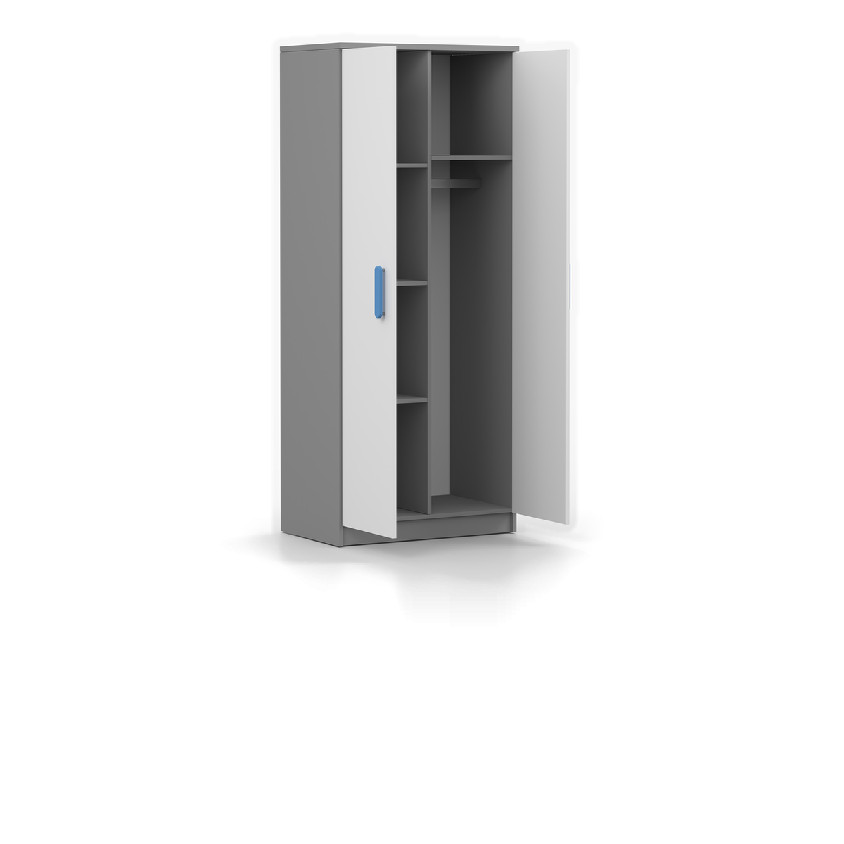 SMYK Kleiderschrank 2D 80 cm – Ansicht