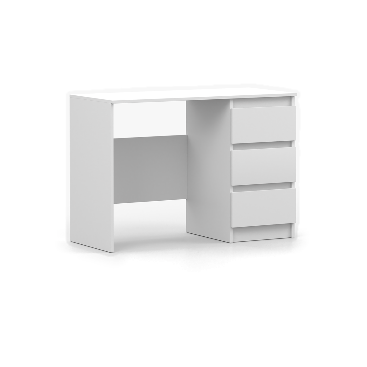 SOLO Schreibtisch 110 cm – Weiß – Ansicht