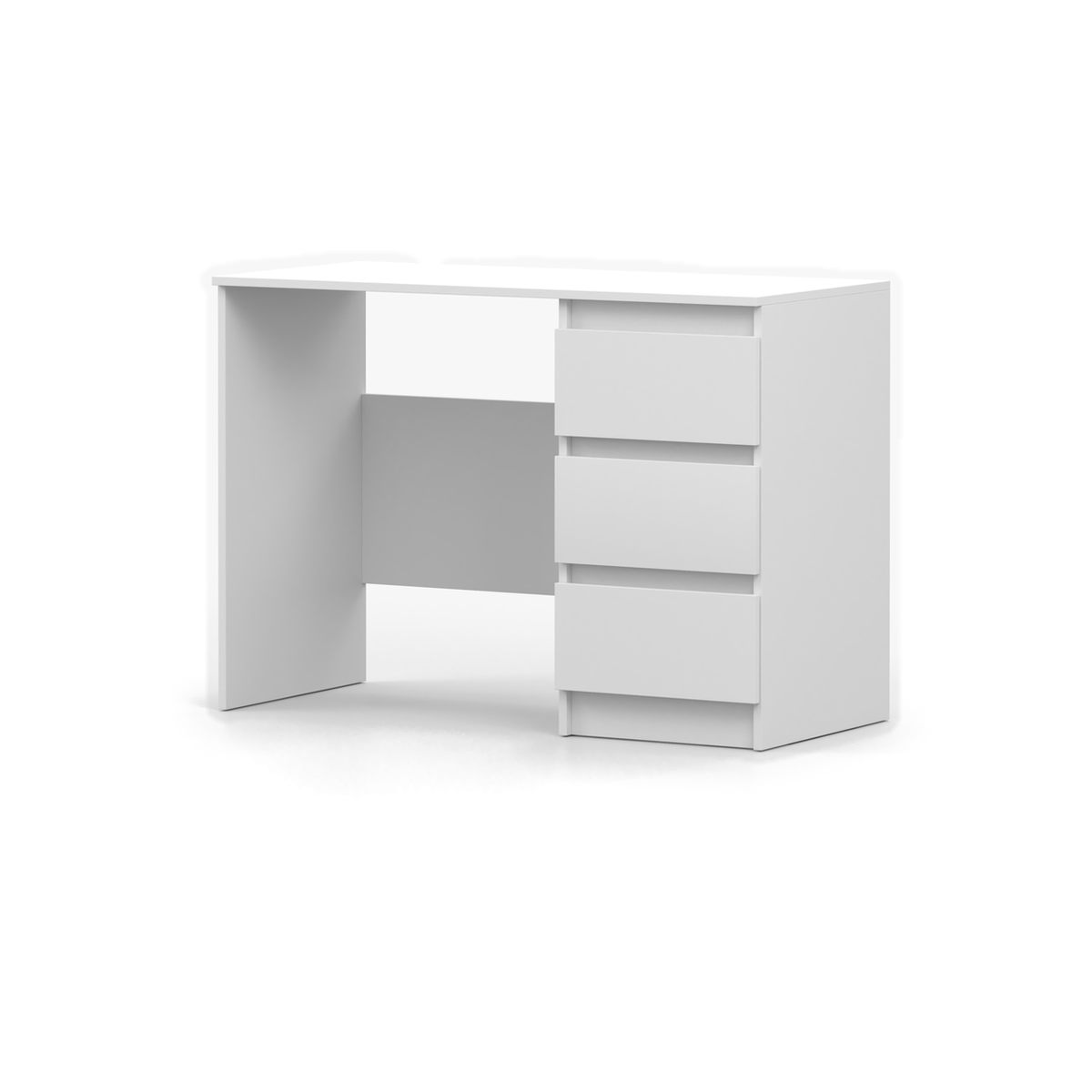 SOLO Schreibtisch 110 cm – Weiß – Ansicht
