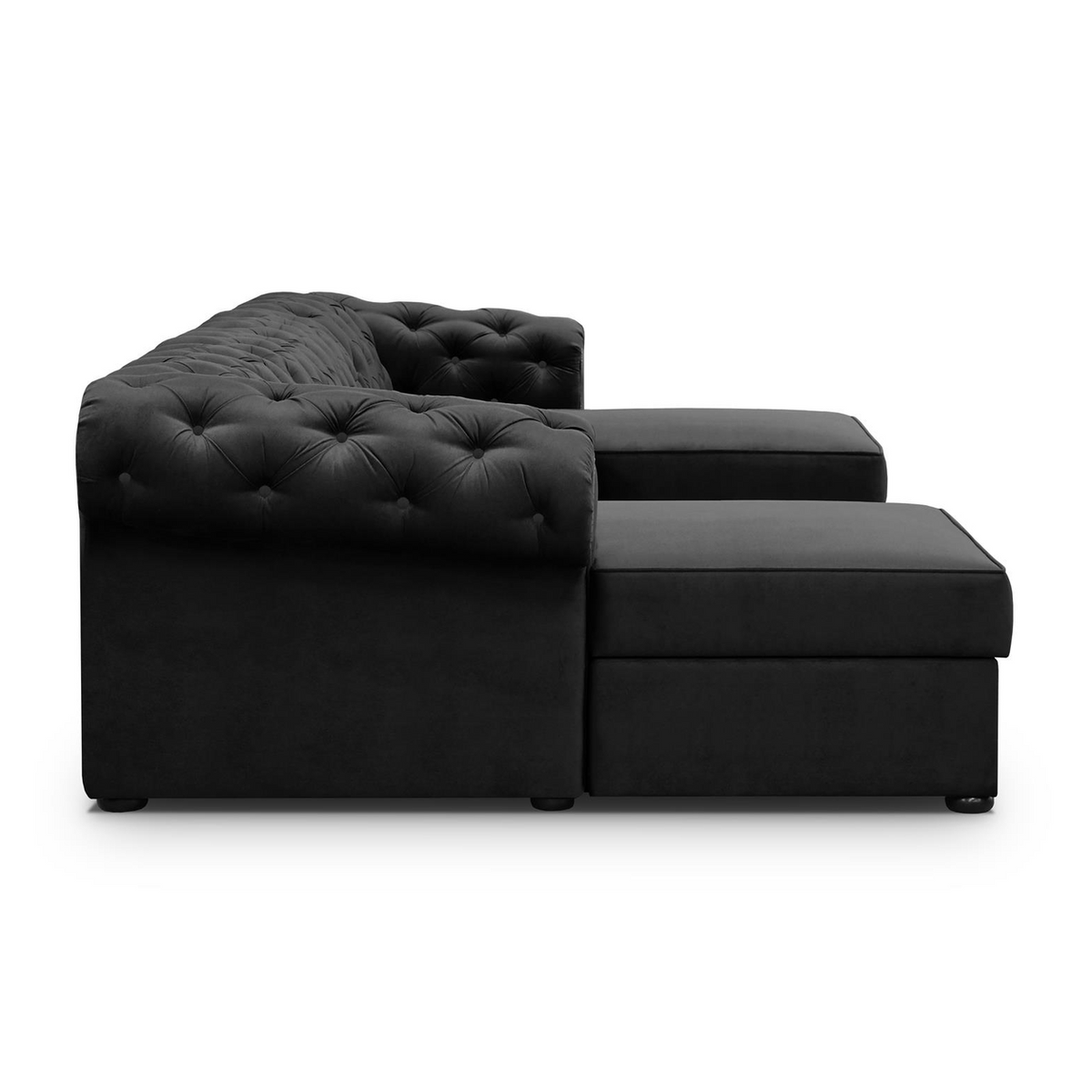 SORUNEO U-Sofa Stoffknöpfe – KRONOS 07 – Ansicht