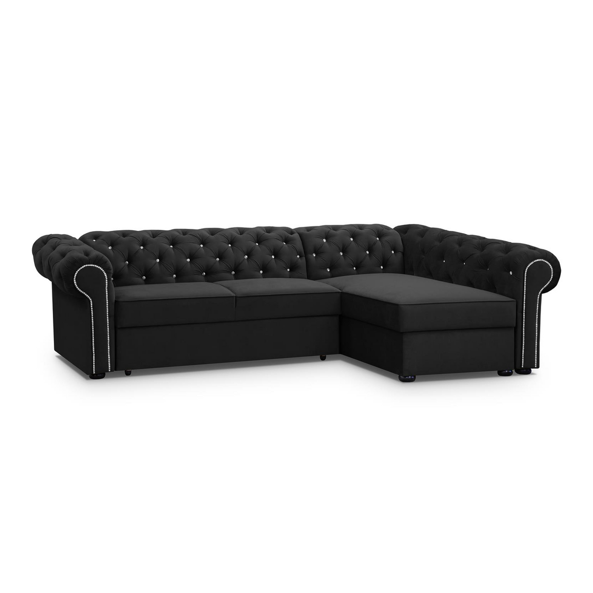 SORUNEO XL Ecksofa Glasknöpfe – KRONOS 07 – Ansicht