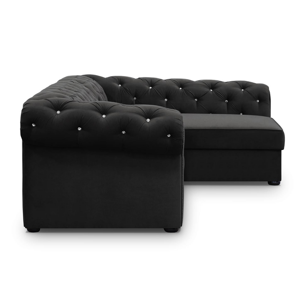 SORUNEO XL Ecksofa Glasknöpfe – KRONOS 07 – Ansicht
