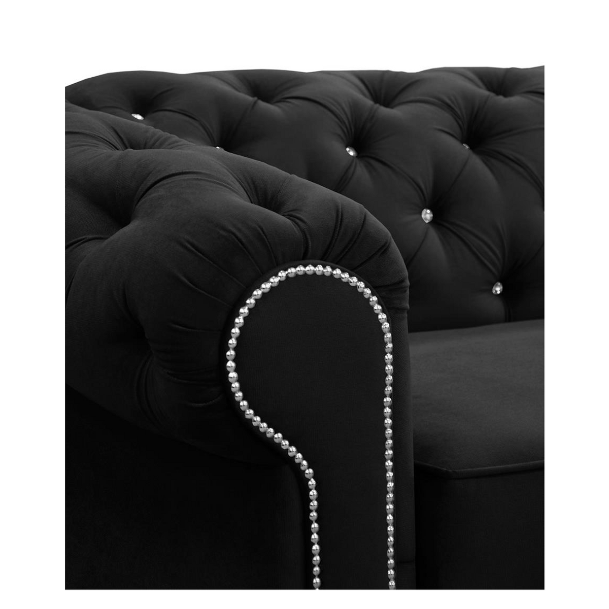 SORUNEO XL Ecksofa Glasknöpfe – KRONOS 07 – Detail