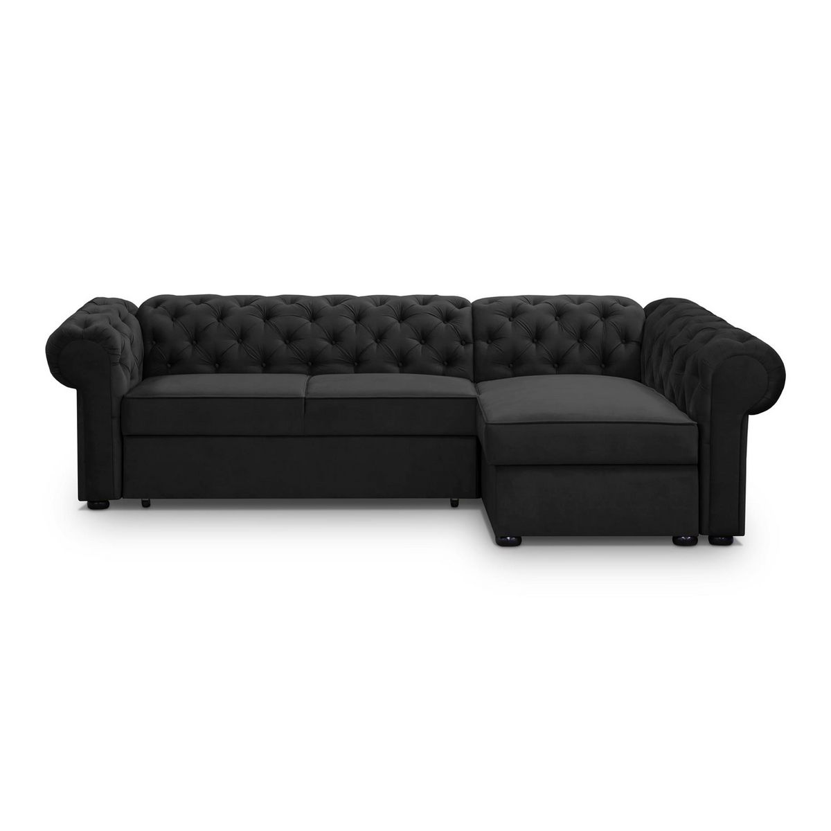 SORUNEO XL Ecksofa Stoffknöpfe – KRONOS 07 – Gesamtansicht