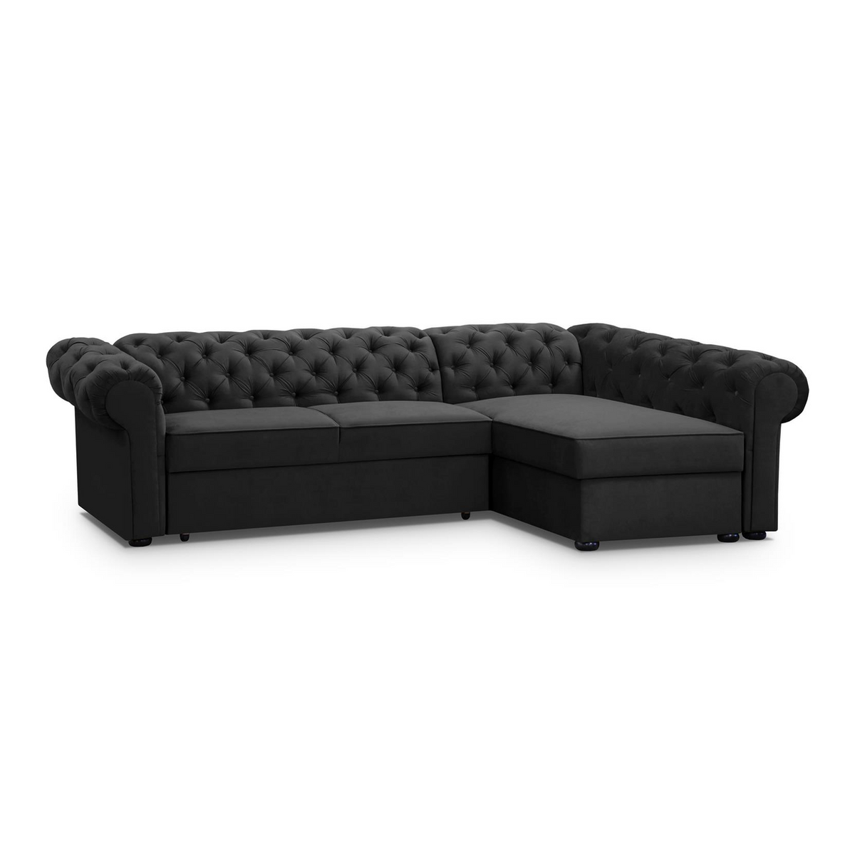 SORUNEO XL Ecksofa Stoffknöpfe – KRONOS 07 – Ansicht