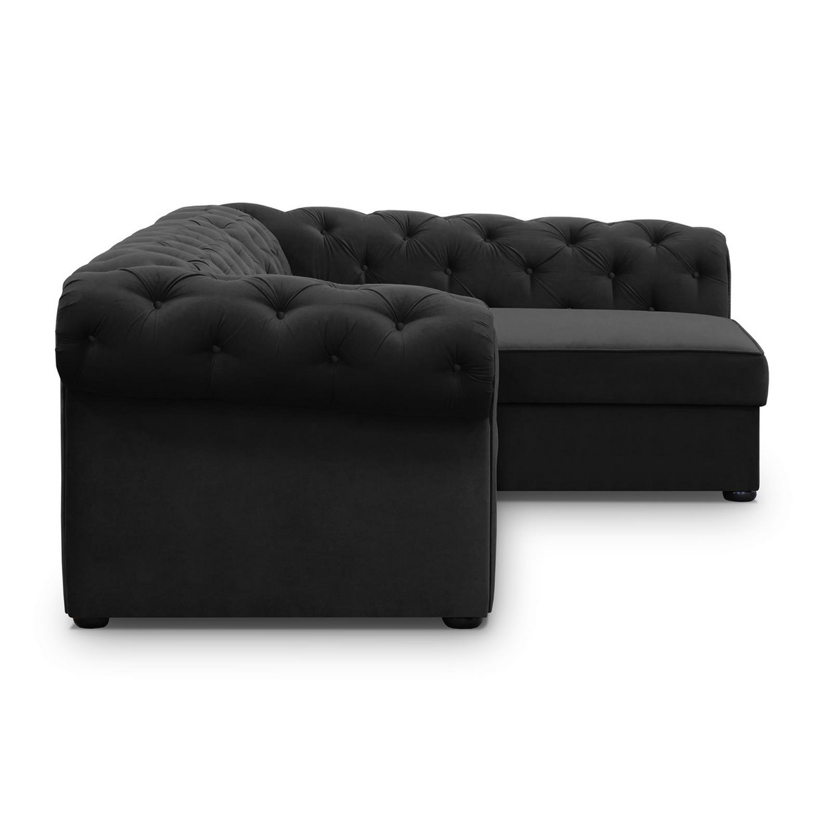 SORUNEO XL Ecksofa Stoffknöpfe – KRONOS 07 – Ansicht