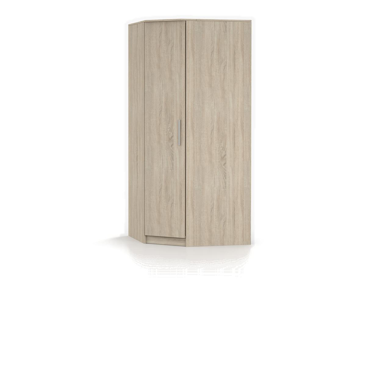 SZANTAL Eckkleiderschrank 94 × 94 cm – Sonoma-Eiche – Ansicht