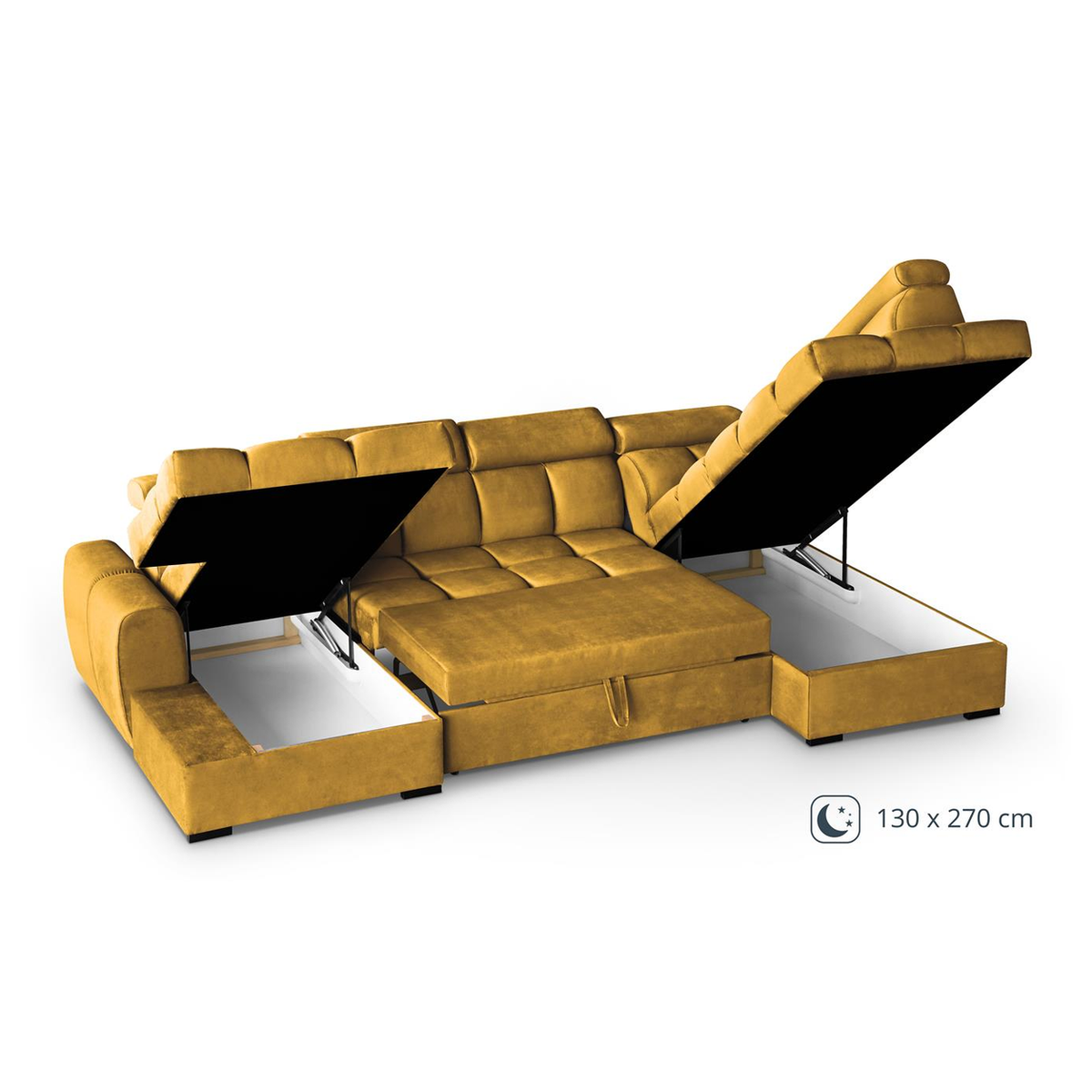 VELUNEA U-Sofa – BLUVEL 68 – Ansicht