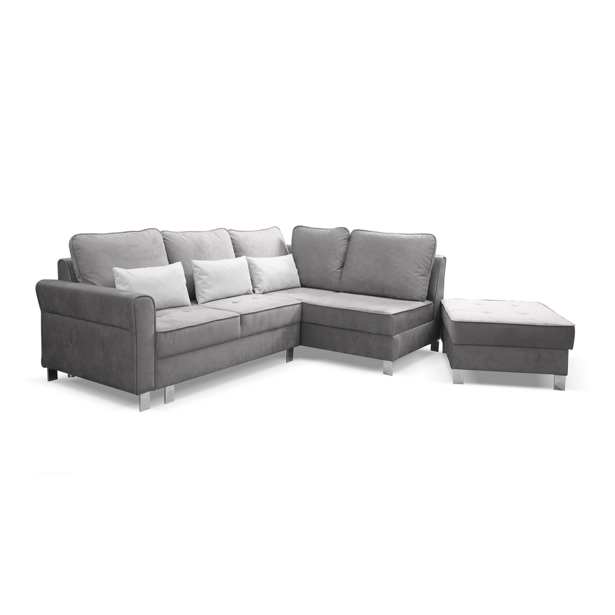 VESUNIO Ecksofa mit Hocker – VITON 200 + VITON 199 – Gesamtansicht