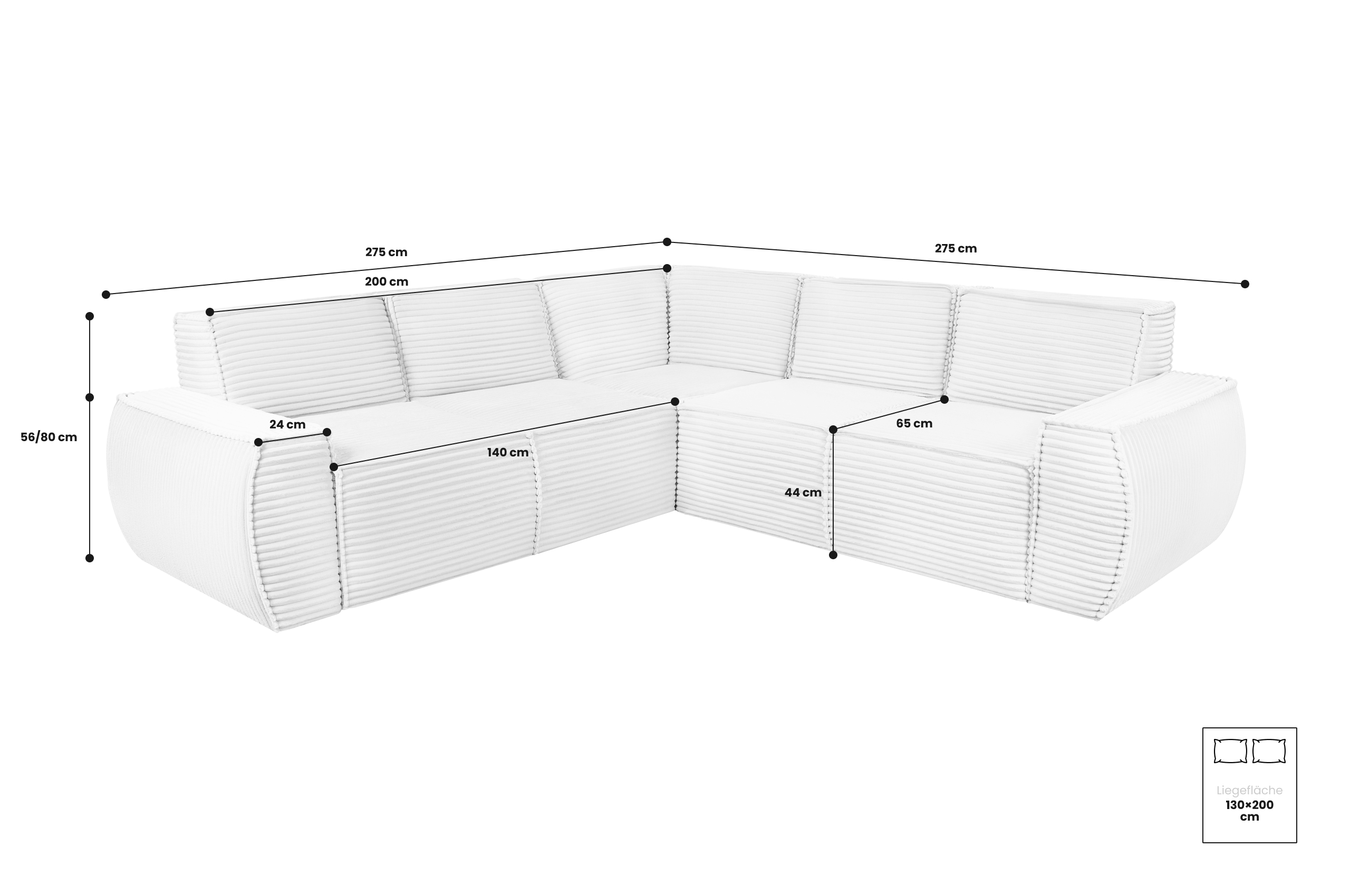 L-Sofa Bruno – Bild 13